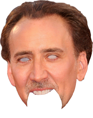 Nicolas Cage's big head